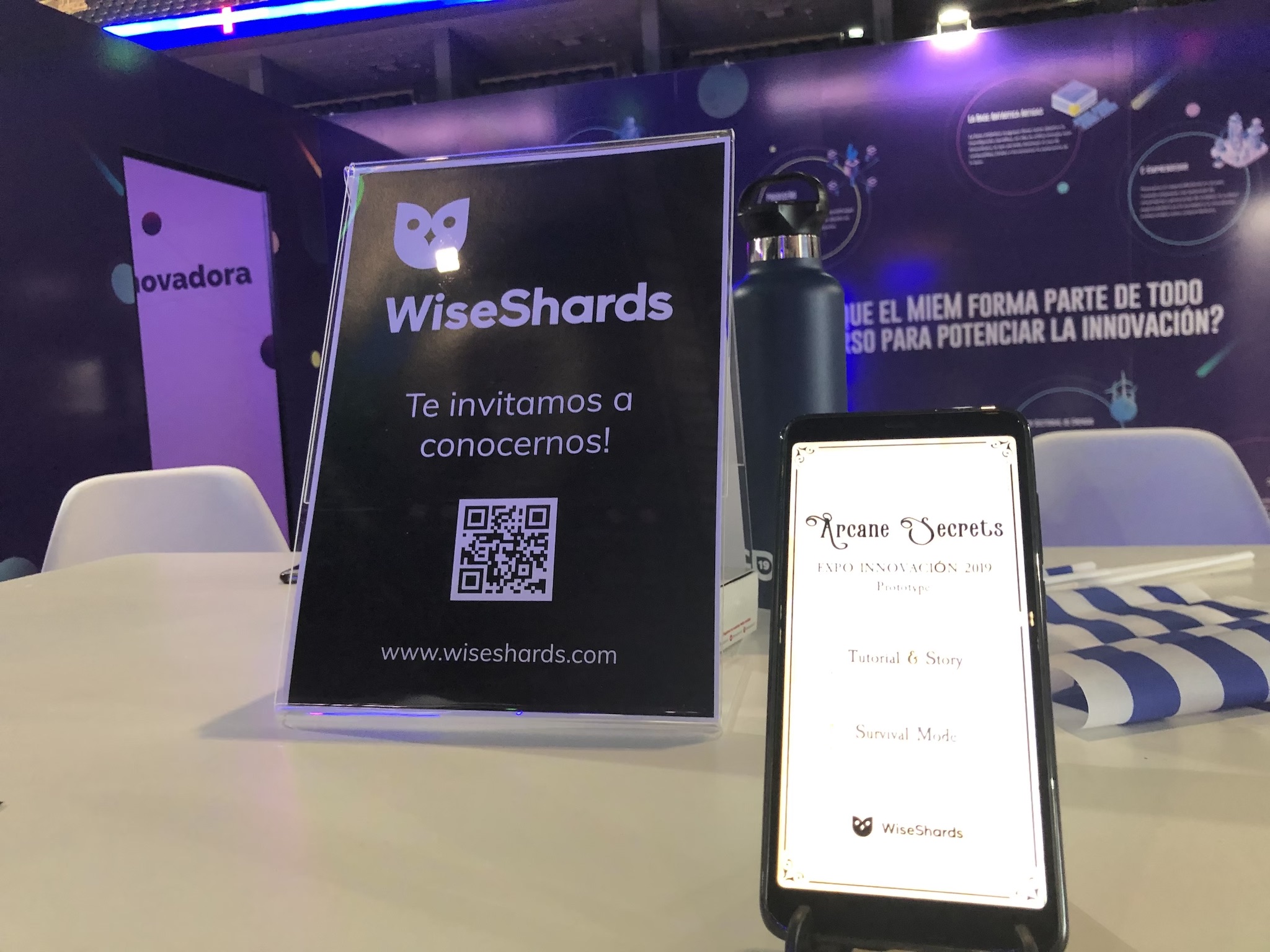 Our table in the Ministry of Industry stand
